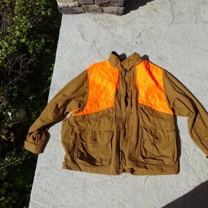 Men's Tactical Brown and Orange Field Jacket